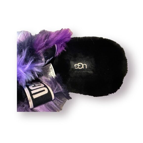 UGG Womens Oh Yeah Tie Dye Slide Slip On Sling Back Magnolia Purple Size 8 - Picture 7 of 8